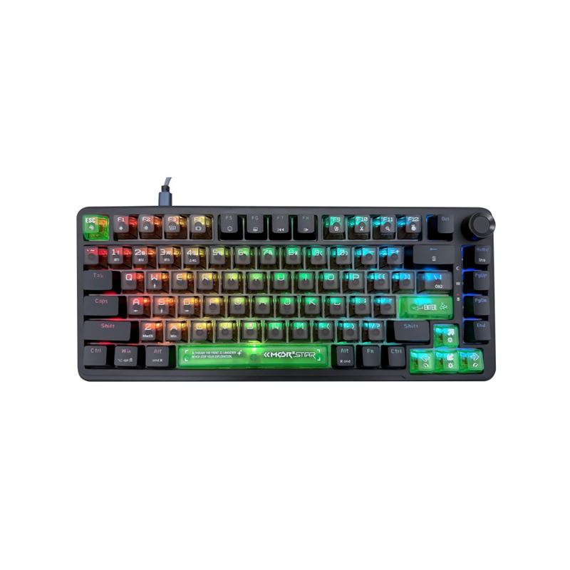 ANEEX EK83B 83-Key RGB Hot-Swap Tri-Mode Mechanical Keyboard with Translucent Keycaps