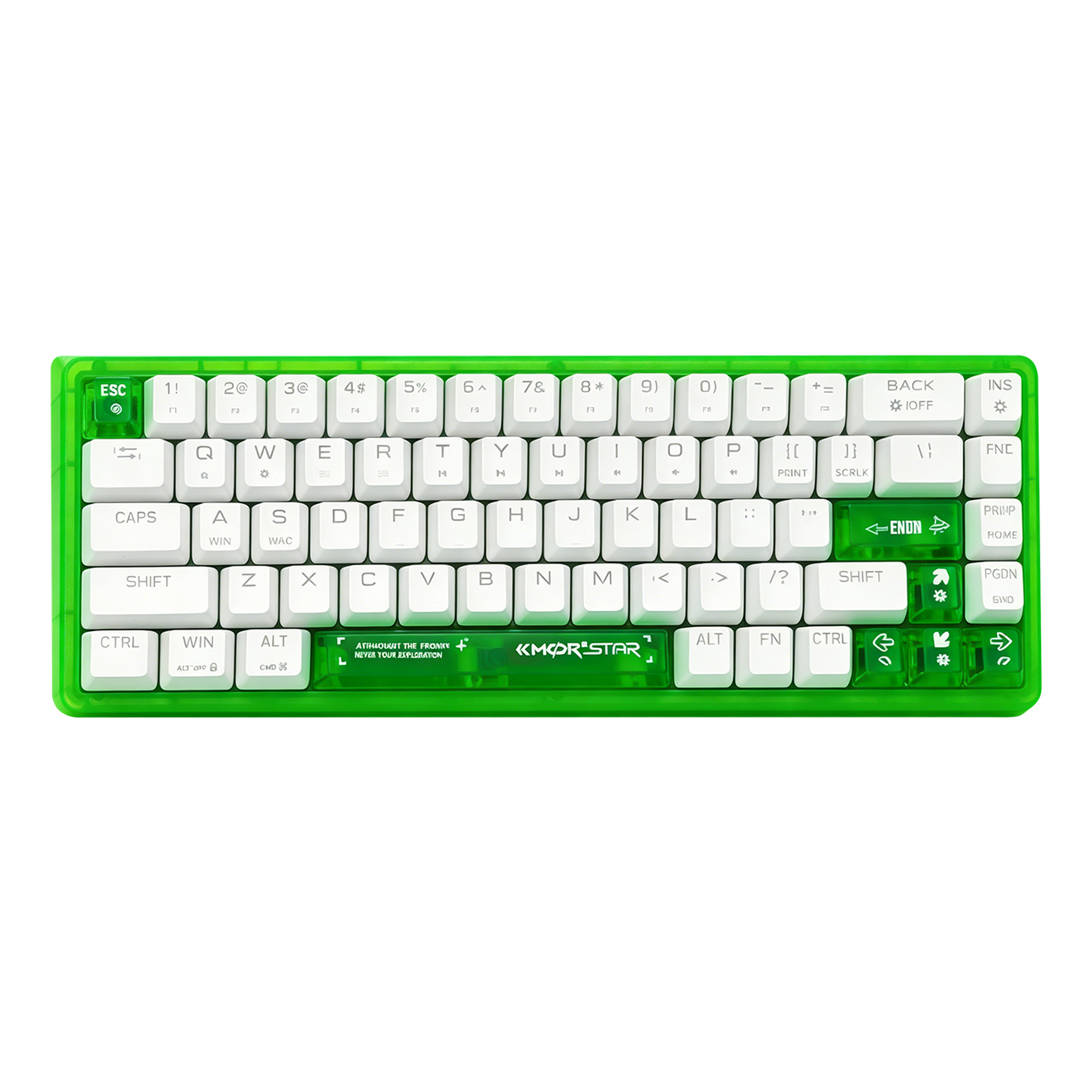 ANEEX EK68E 68-Key Frosted Translucent Mechanical Keyboard