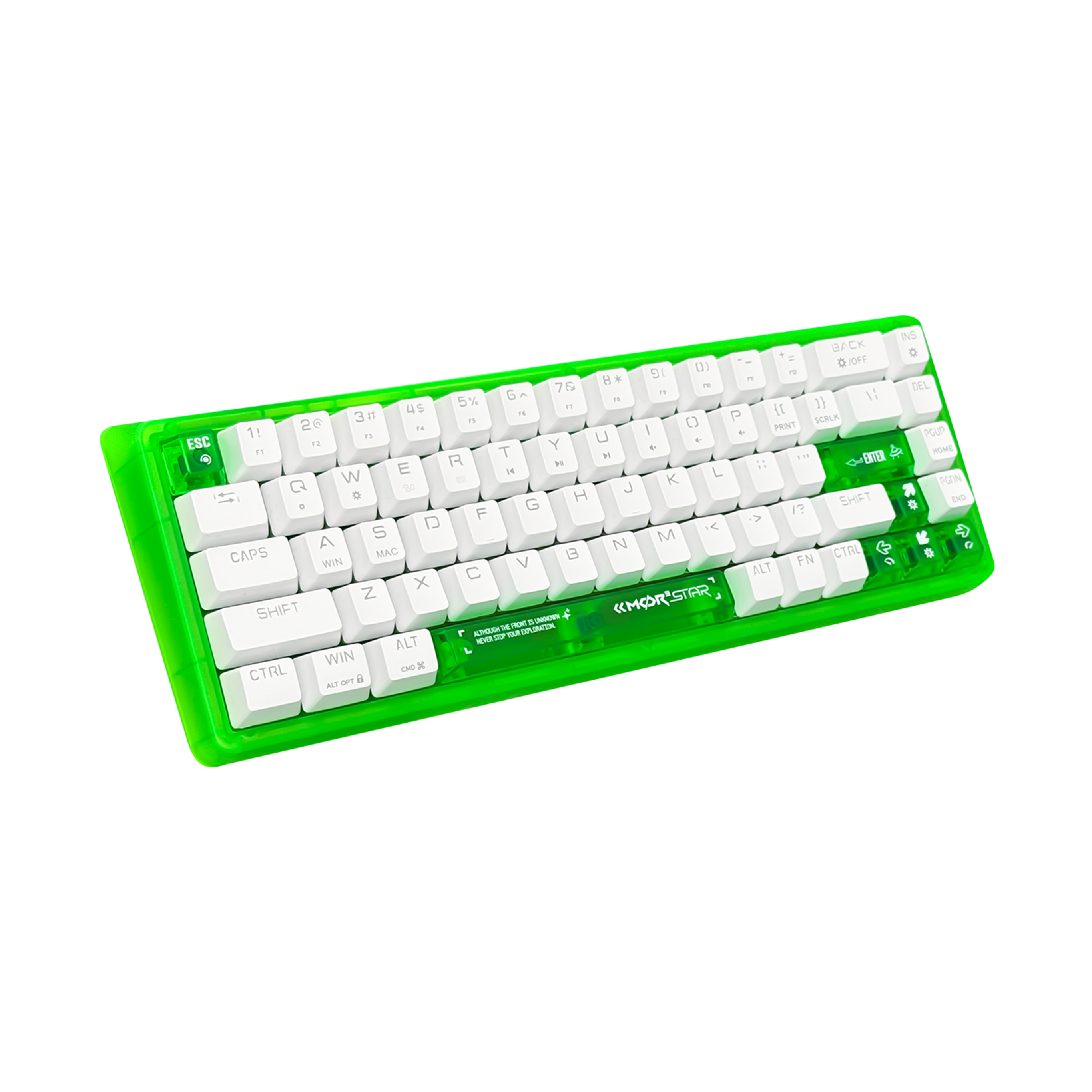 ANEEX EK68E 68-Key Frosted Translucent Mechanical Keyboard