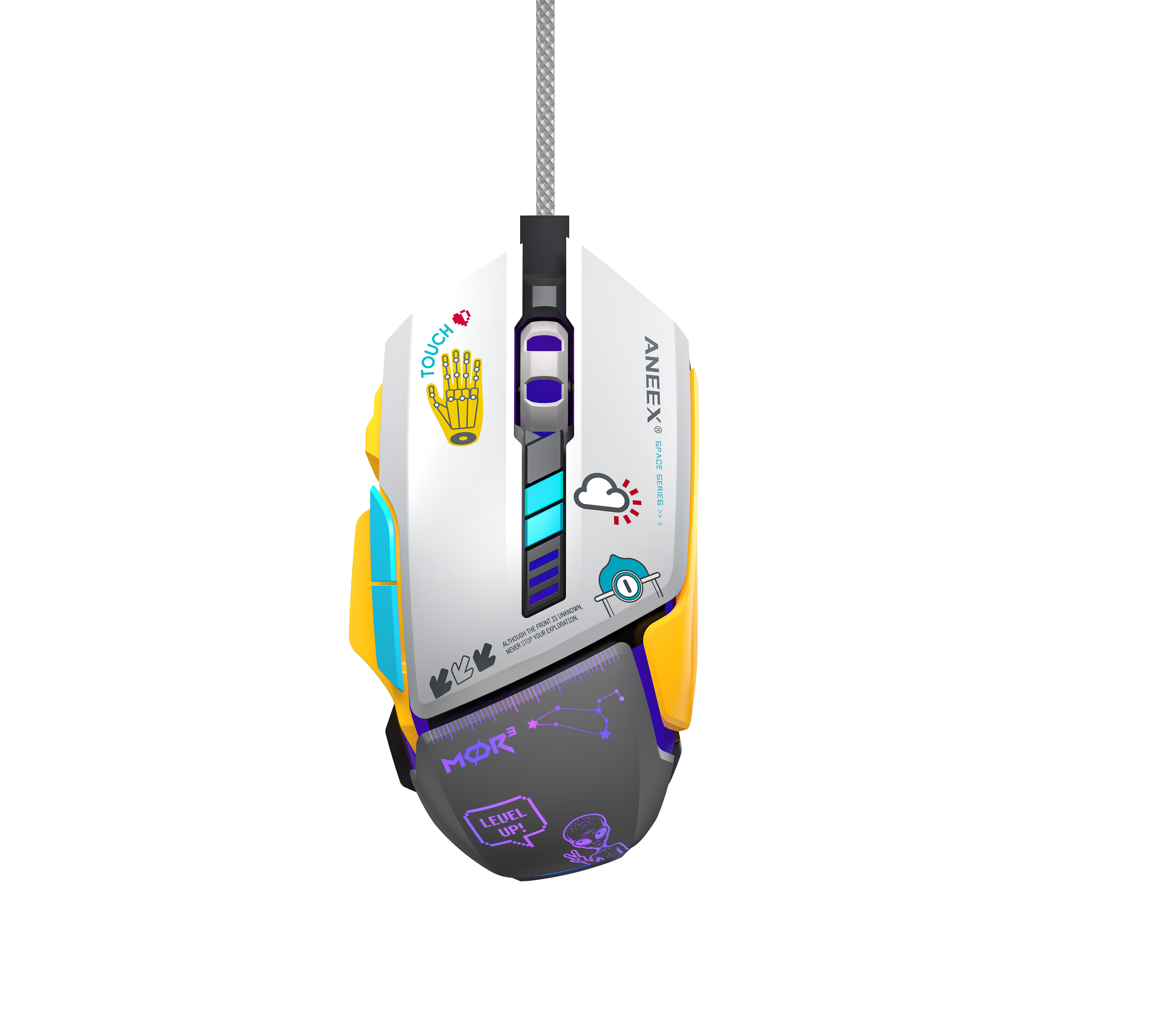 ANEEX M202 Wired RGB Gaming Mouse - 6600 DPI