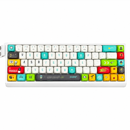 ANEEX EK681 Tri-Mode Wireless Keyboard with Exclusive Streamer Ribbon