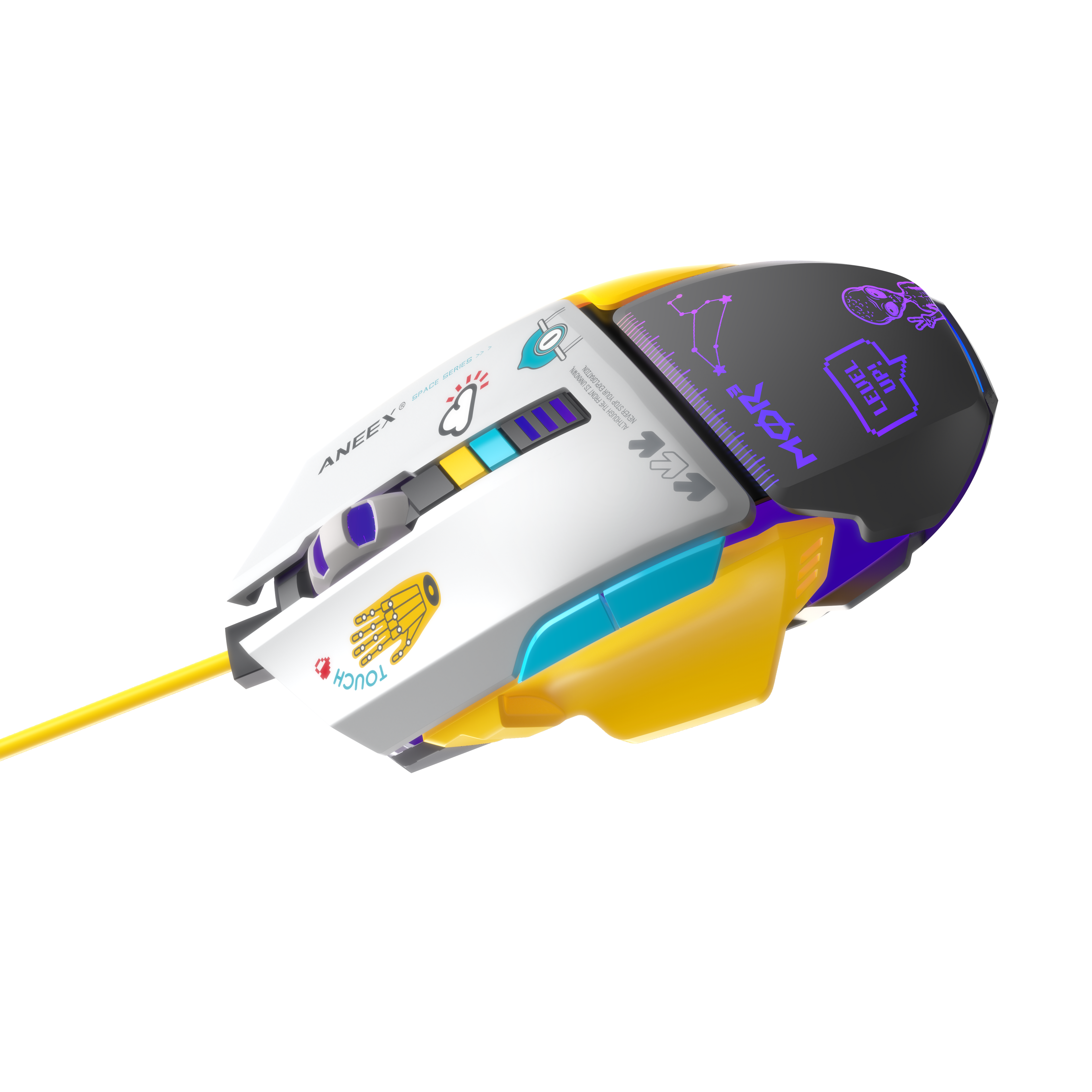 ANEEX M202 Wired RGB Gaming Mouse - 6600 DPI