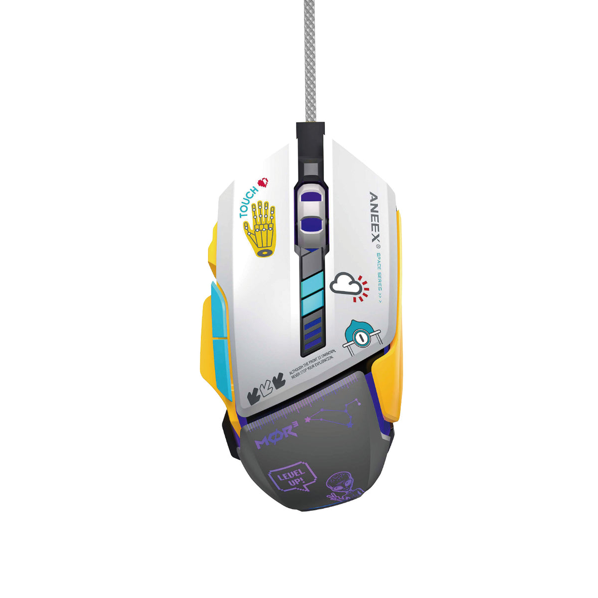 ANEEX KMP02 Wired 2-in-1 Gaming Combo with 68-Key Mechanical Keyboard and Mouse