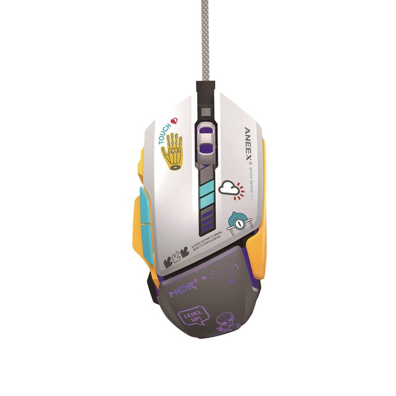 ANEEX KMP04 Wired 4-in-1 Gaming Combo with Mechanical Keyboard, Mouse, Headset & Mouse Pad