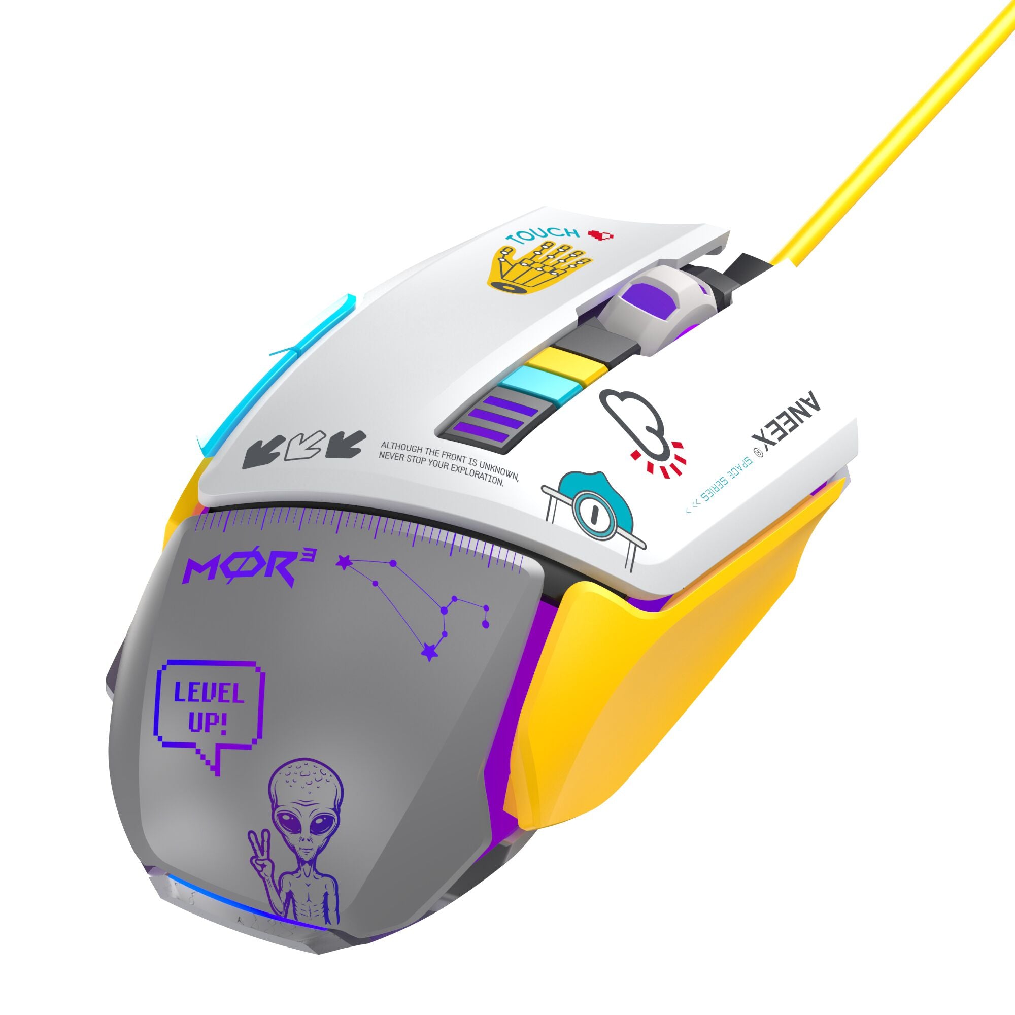 ANEEX M202 Wired RGB Gaming Mouse - 6600 DPI